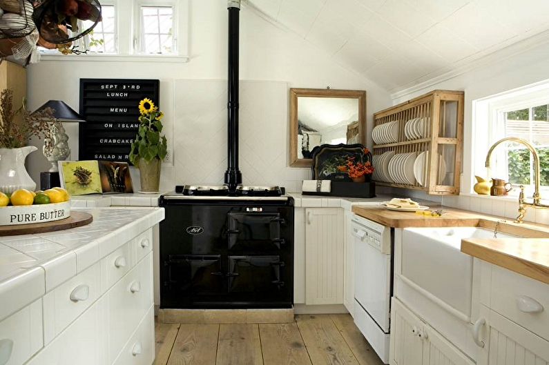 Skandinaviško stiliaus virtuvės nuotrauka - interjero dizainas