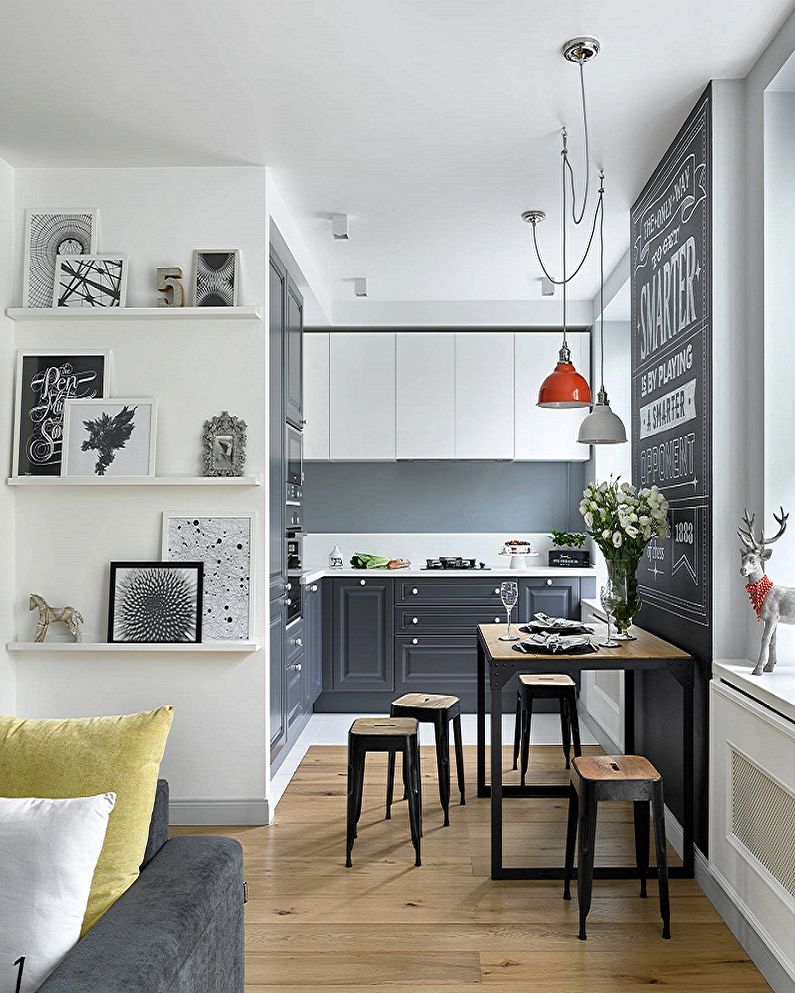 Снимка в кухня в скандинавски стил - Интериорен дизайн