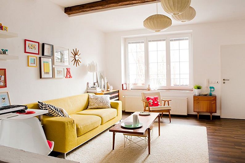Phòng khách trong ảnh phong cách Scandinavia - Thiết kế nội thất