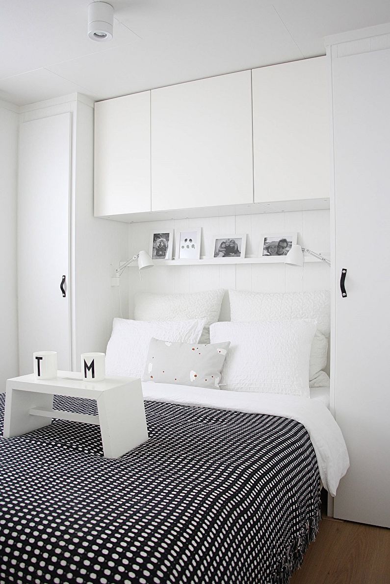 Guļamistaba skandināvu stila fotoattēlā - interjera dizains