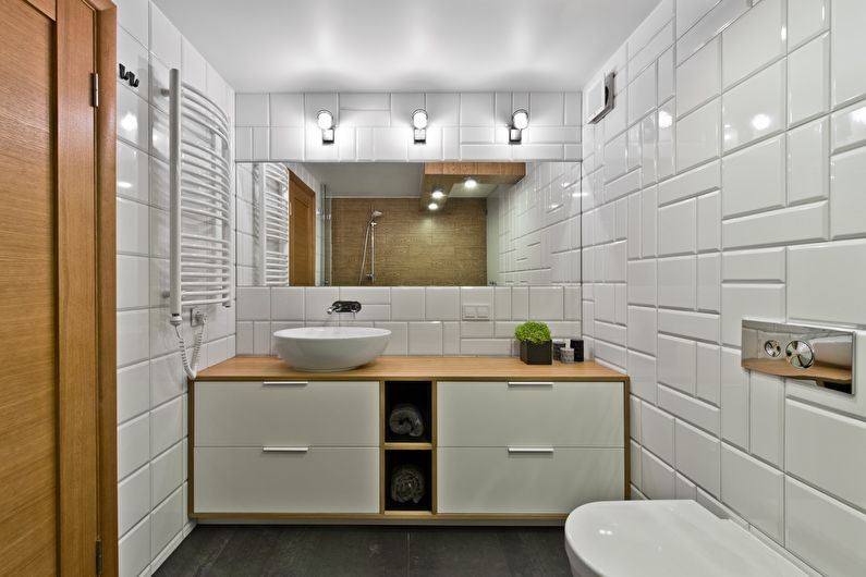 Снимка за баня в скандинавски стил - Интериорен дизайн