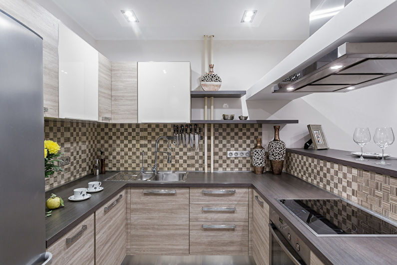 Dizajn kuhinje 7 m² - Lagana paleta