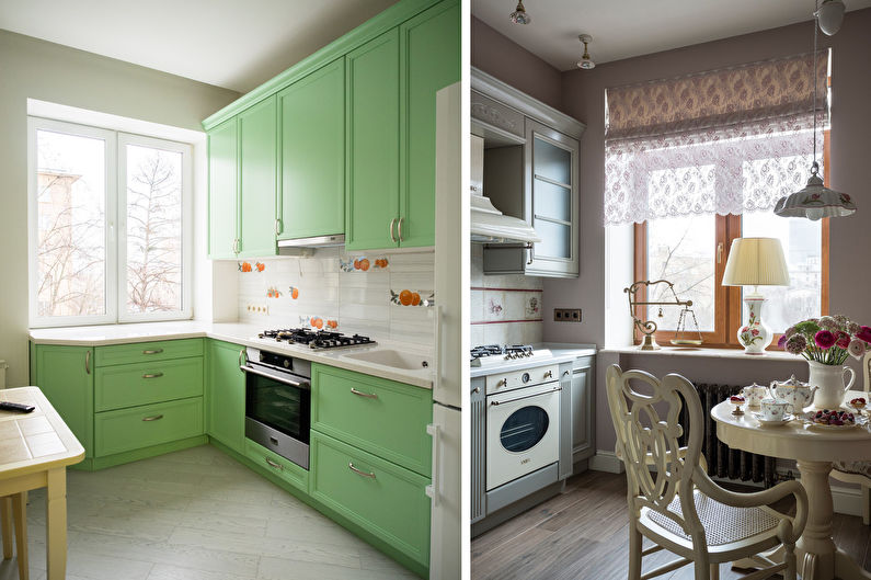 Design de interiores da cozinha 7 m² - Foto