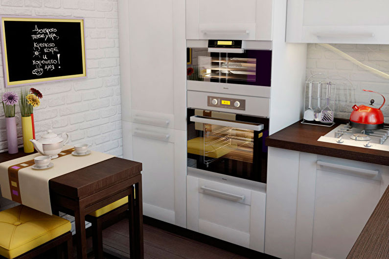 Dizajn interijera kuhinje 7 m² - Fotografija