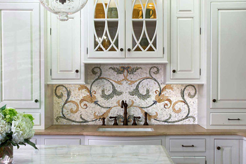 Mozaická kuchyňská zástěra
