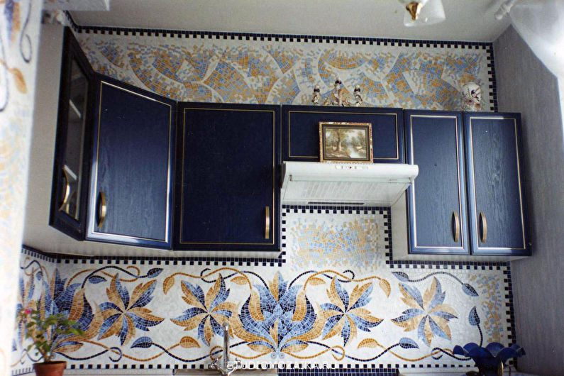 Mozaická kuchyňská zástěra