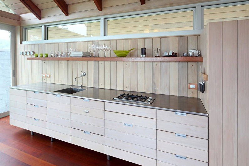 Apron untuk dapur yang diperbuat daripada kayu atau MDF