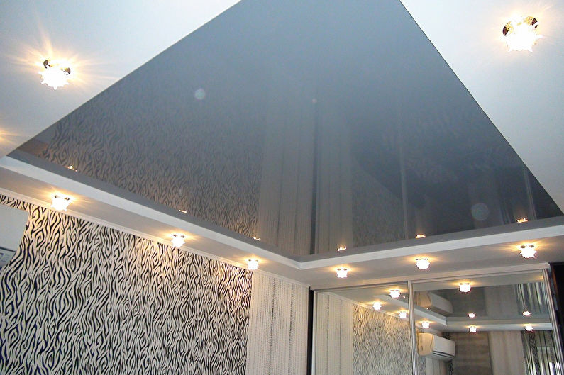 Tavanul întins într-un hol mic - Metalic