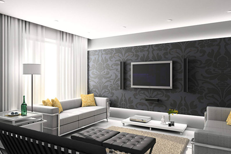 Mur avec TV - Décoration et décoration