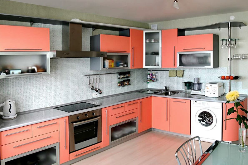 Peach Blossom în bucătărie - Design interior