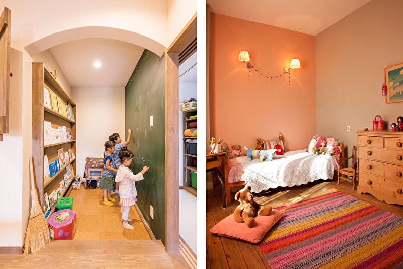 Cvijet breskve u dječjoj sobi - Dizajn interijera