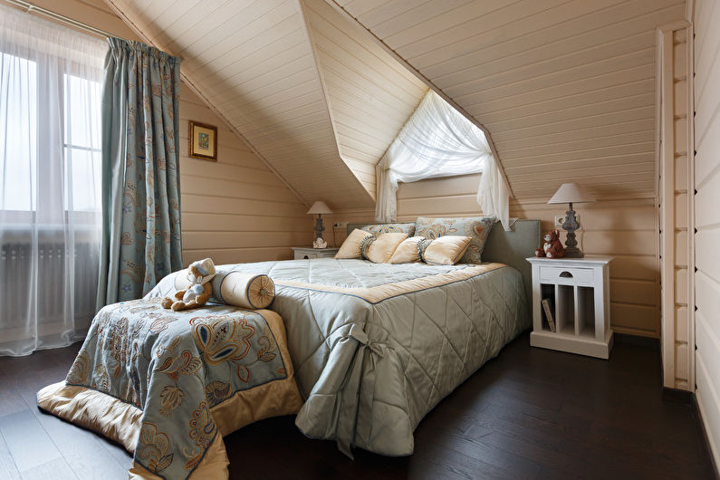 Krāsu venge guļamistabā - interjera dizains