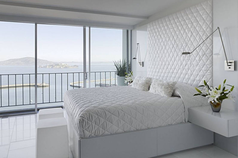 Sypialnia minimalistyczna - meble