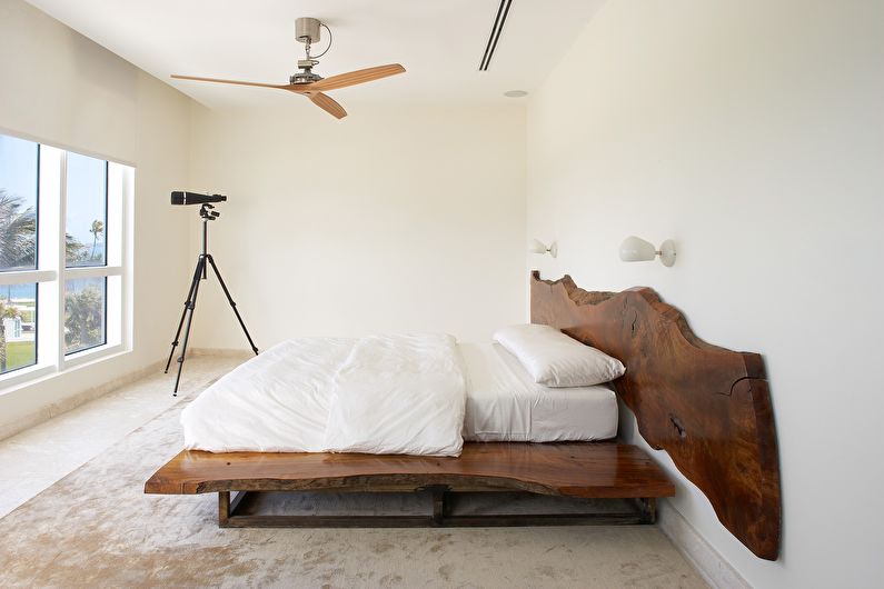 Inredning för sovrum för minimalismstil - foto