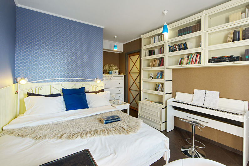 Šauru guļamistabu dizains - citas mēbeles