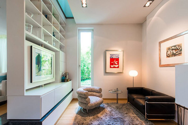 Living 17 mp într-un stil modern - Design interior