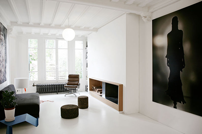 Interior design del soggiorno 17 mq - Foto