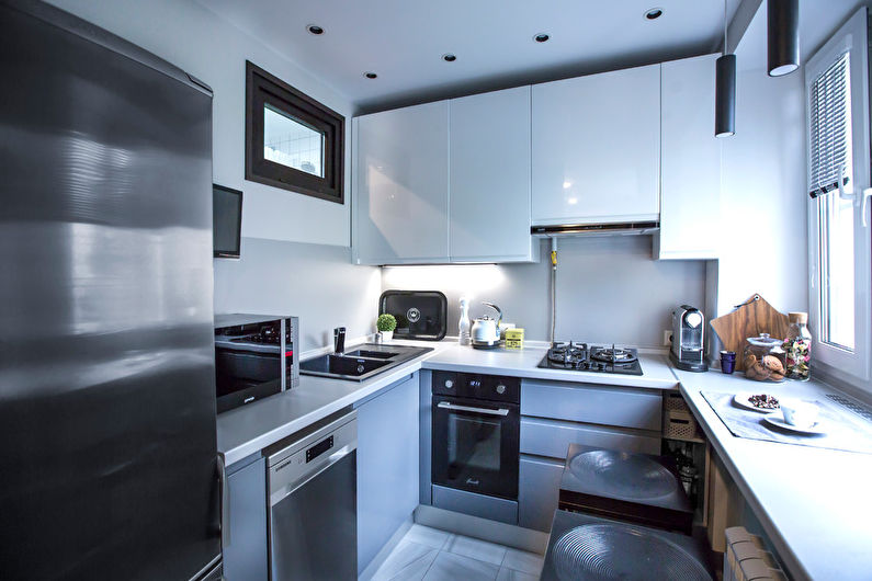 Bucătării din colț - fotografie de design interior
