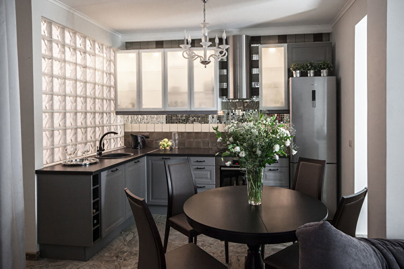 Cocinas de esquina - Foto de diseño de interiores