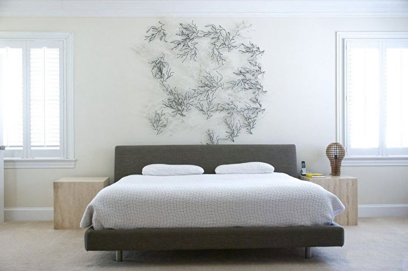 Soveværelse i minimalistisk stil (+80 foto)