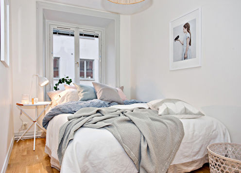 Šaurās guļamistabas dizains: 50 skaistas idejas