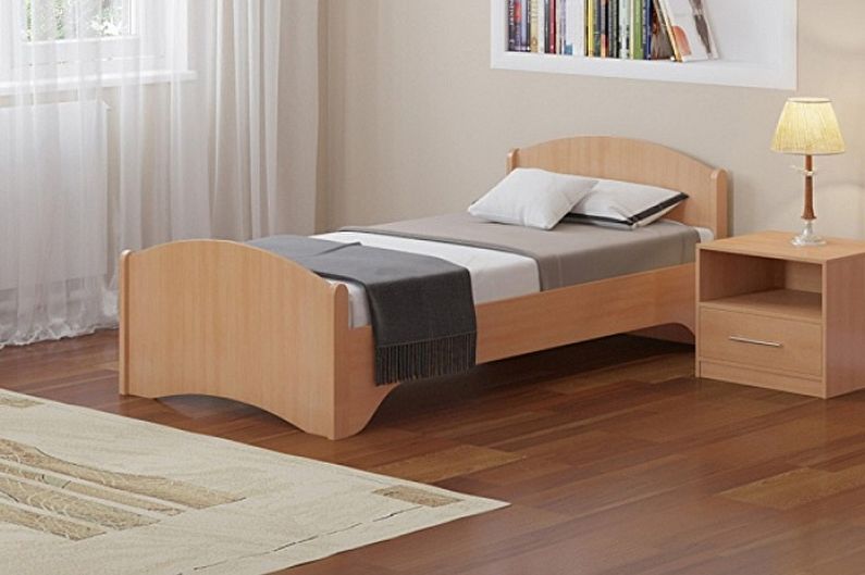 Typy samostatných postelí - v závislosti na materiálech
