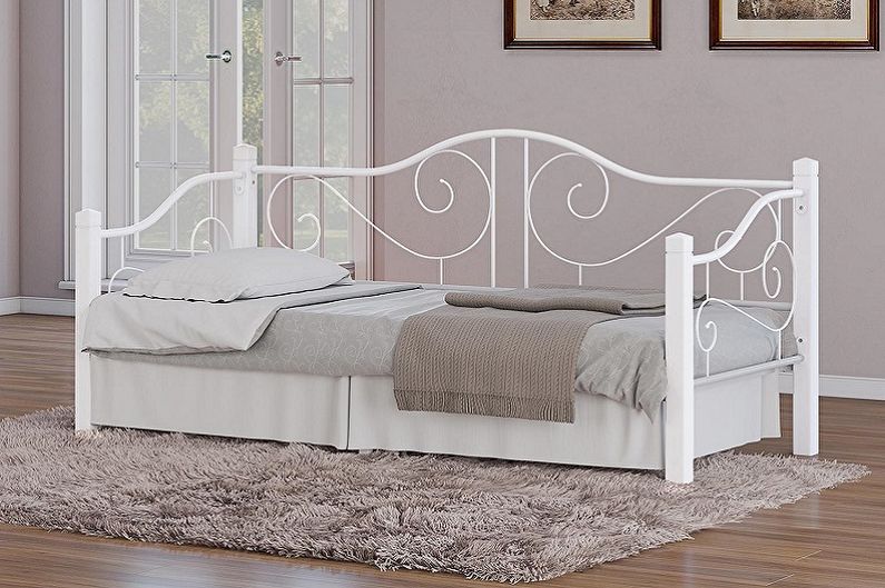Tipos de camas de solteiro - dependendo dos materiais