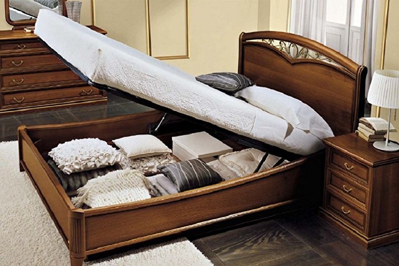 Vienvietīgo gultu veidi - Paceļamā gulta