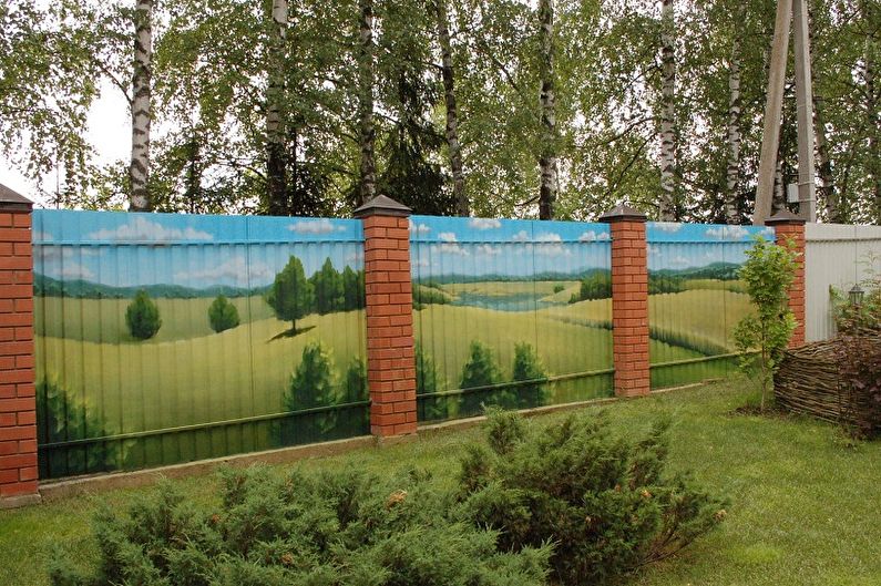 Gör-det-själv staket - dekor