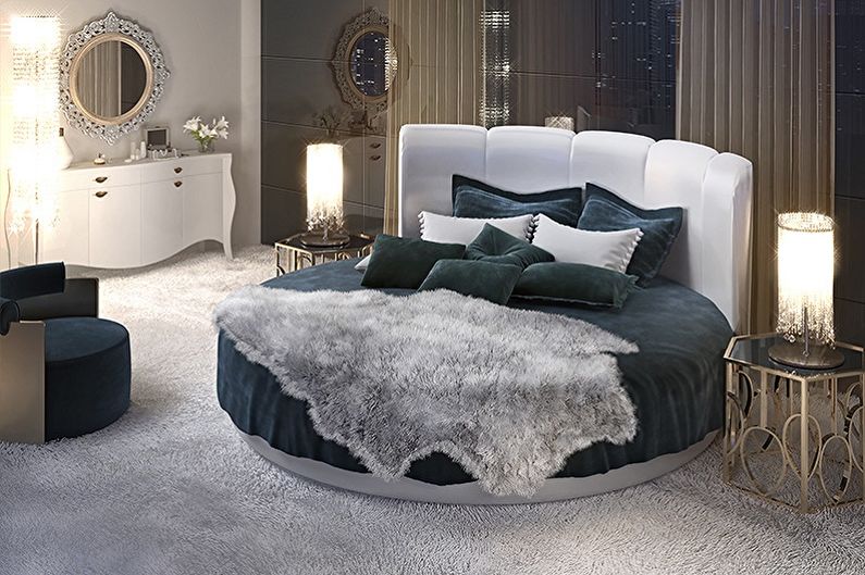 Round Bed in the Bedroom - Ideas for Accommodation