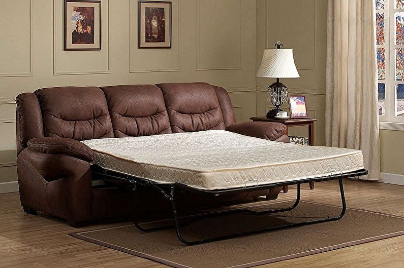 Sofas with orthopedic mattress - photo