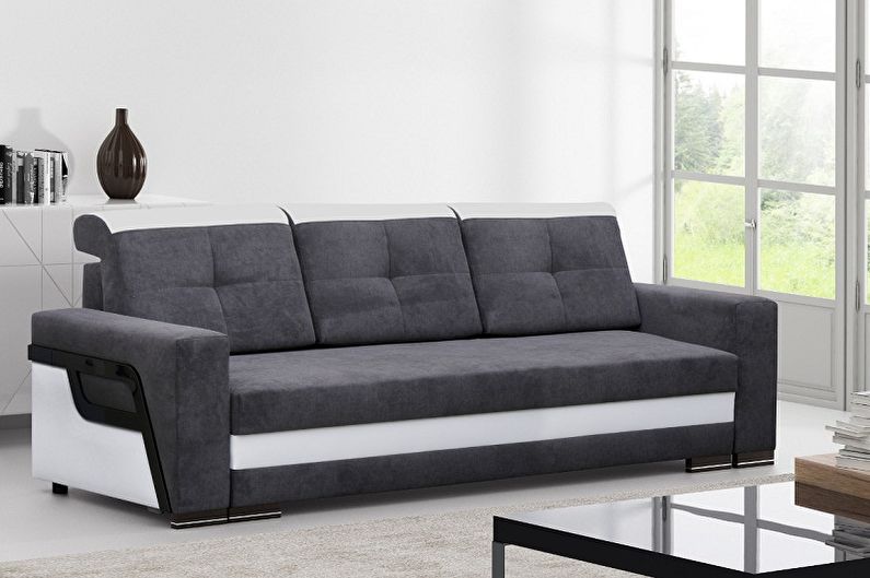 Sofa dengan tilam ortopedik - foto
