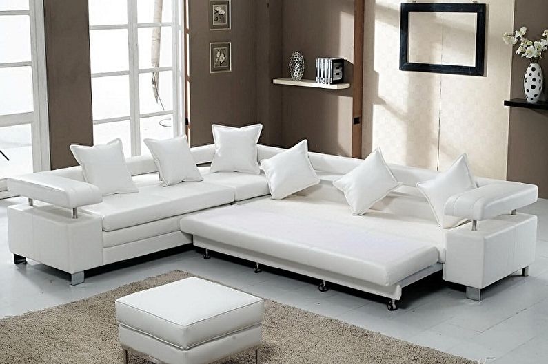 Sofas with orthopedic mattress - photo