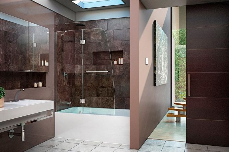 Видове стъклени завеси за банята - Суинг завеси