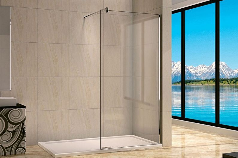 Stikla žalūziju veidi vannas istabai - statiskās žalūzijas