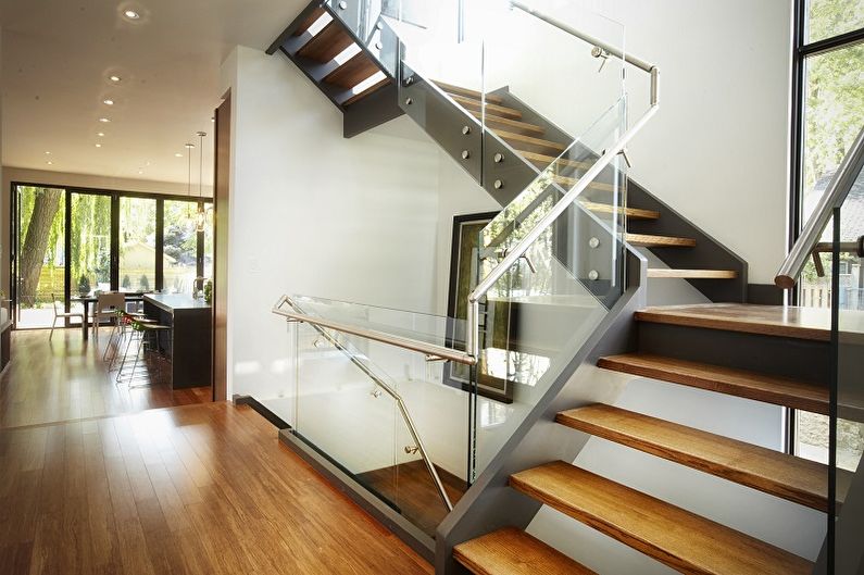 Garde-corps en verre pour escalier