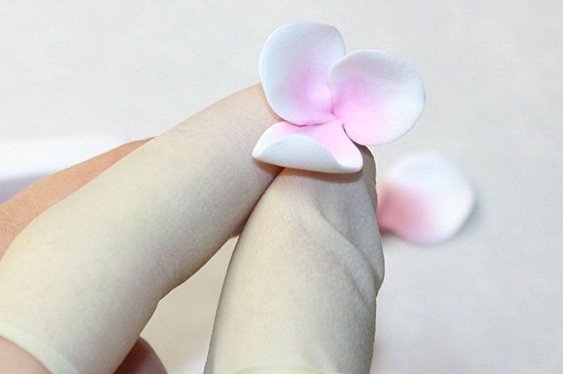 Kraftangan porselin DIY untuk pemula - bunga Sakura