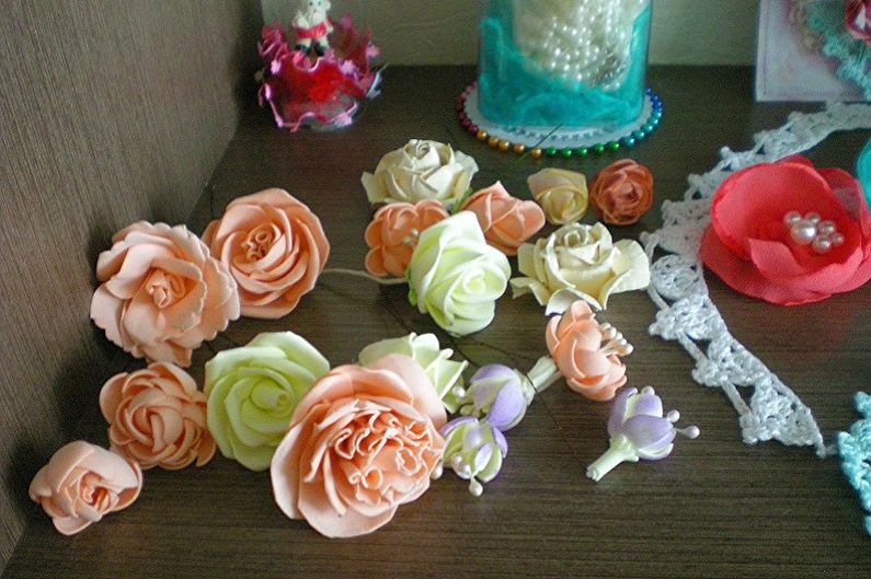 Rosas de bricolage DIY - foto