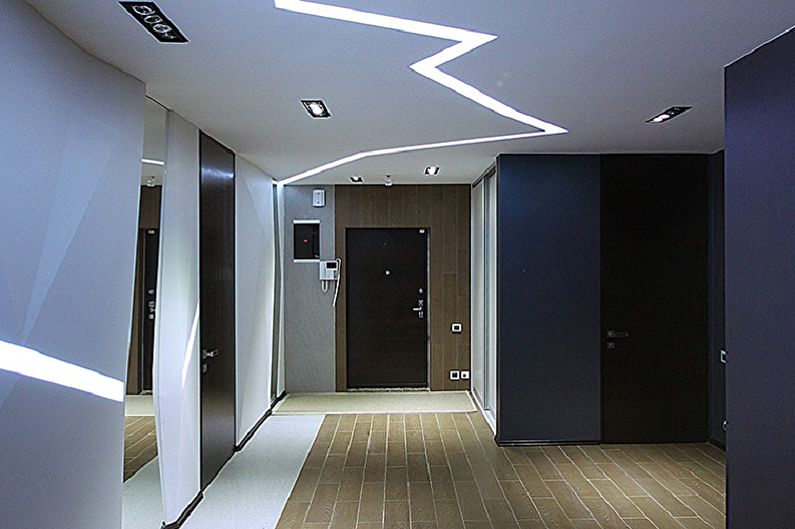 Buto koridoriaus interjero dizainas - nuotrauka
