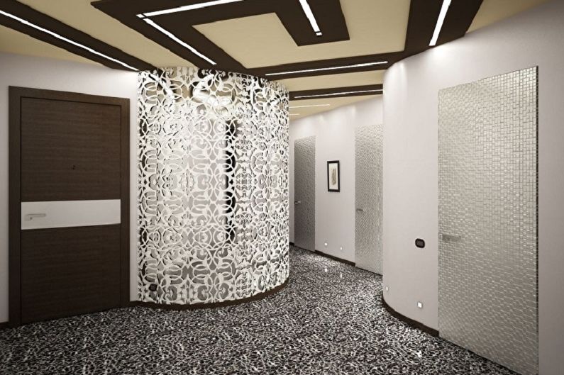 Indretningsdesign af en korridor i en lejlighed - foto