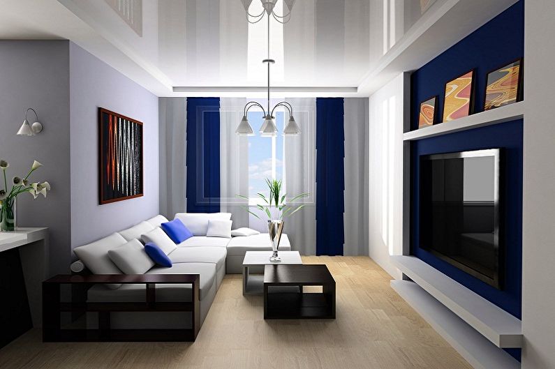 Ο σχεδιασμός της αίθουσας στο διαμέρισμα - Υλικά για διακόσμηση