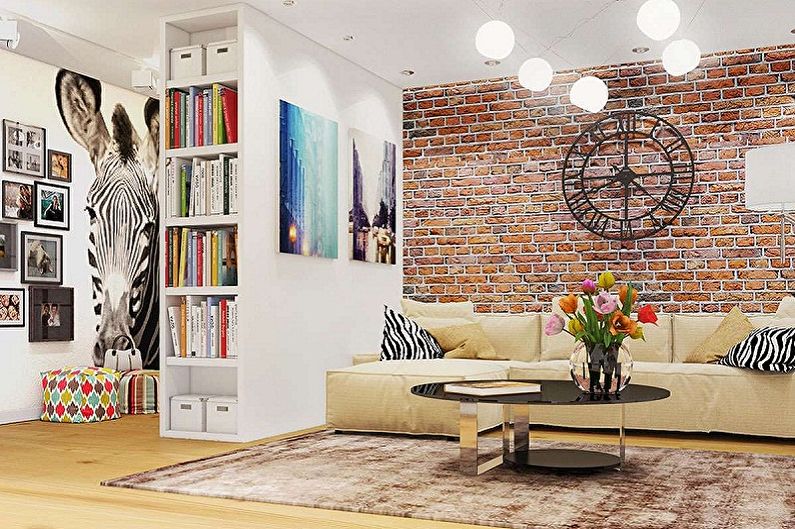 Design interior al holului în apartament - fotografie
