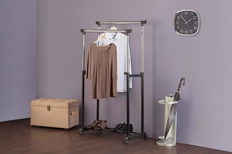 Types of floor hangers for clothes - Rack