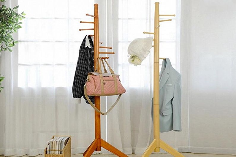 Floor hangers for clothes - photo