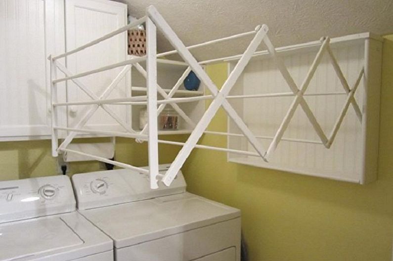 Tipos de secadores de roupa de parede - secador de correr