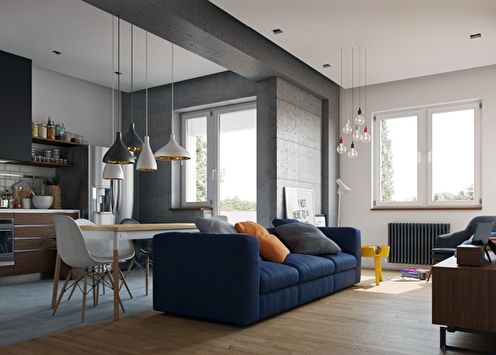 60+ idei pentru reamenajarea unui apartament cu o cameră (foto)