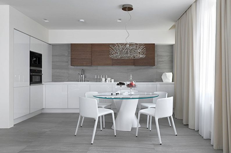 Bucătărie 13 mp într-un stil modern - Design interior