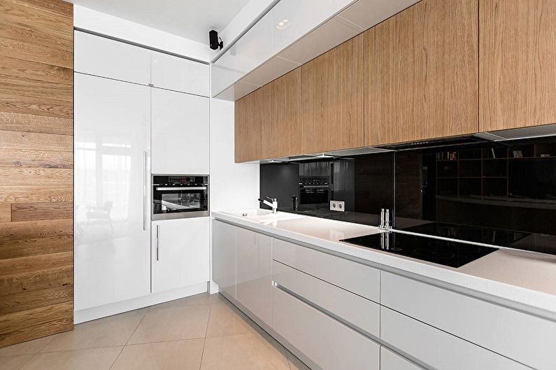 Køkken 13 kvm i en moderne stil - Interiørdesign