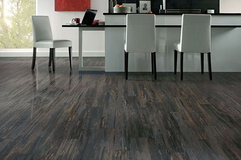 Design kuchyně 13 m² - povrchová úprava podlahy
