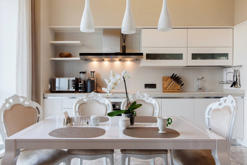 Dizajn kuhinje 13 m² - Rasvjeta